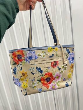 Brighton Blossom Hill Marnie Floral Print Tote Bag in Beige